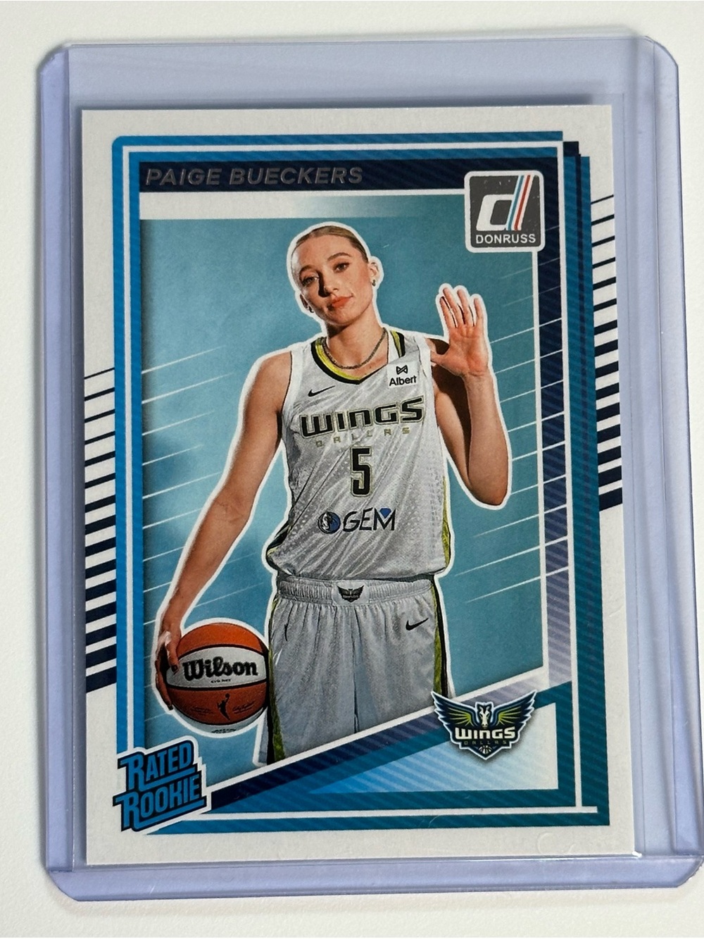 Paige Bueckers Rookie Card - Drafted #1 in the 2025 WNBA Draft by Dallas Wings.
